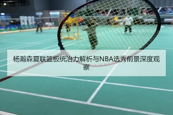 杨瀚森夏联篮板统治力解析与NBA选秀前景深度观察